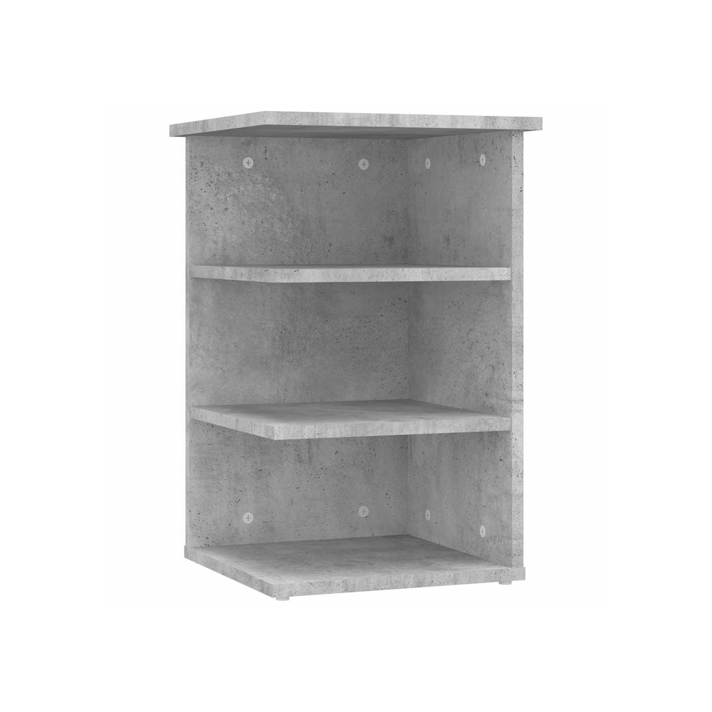 Armoire latérale gris béton 35x35x55 cm bois d'ingénierie