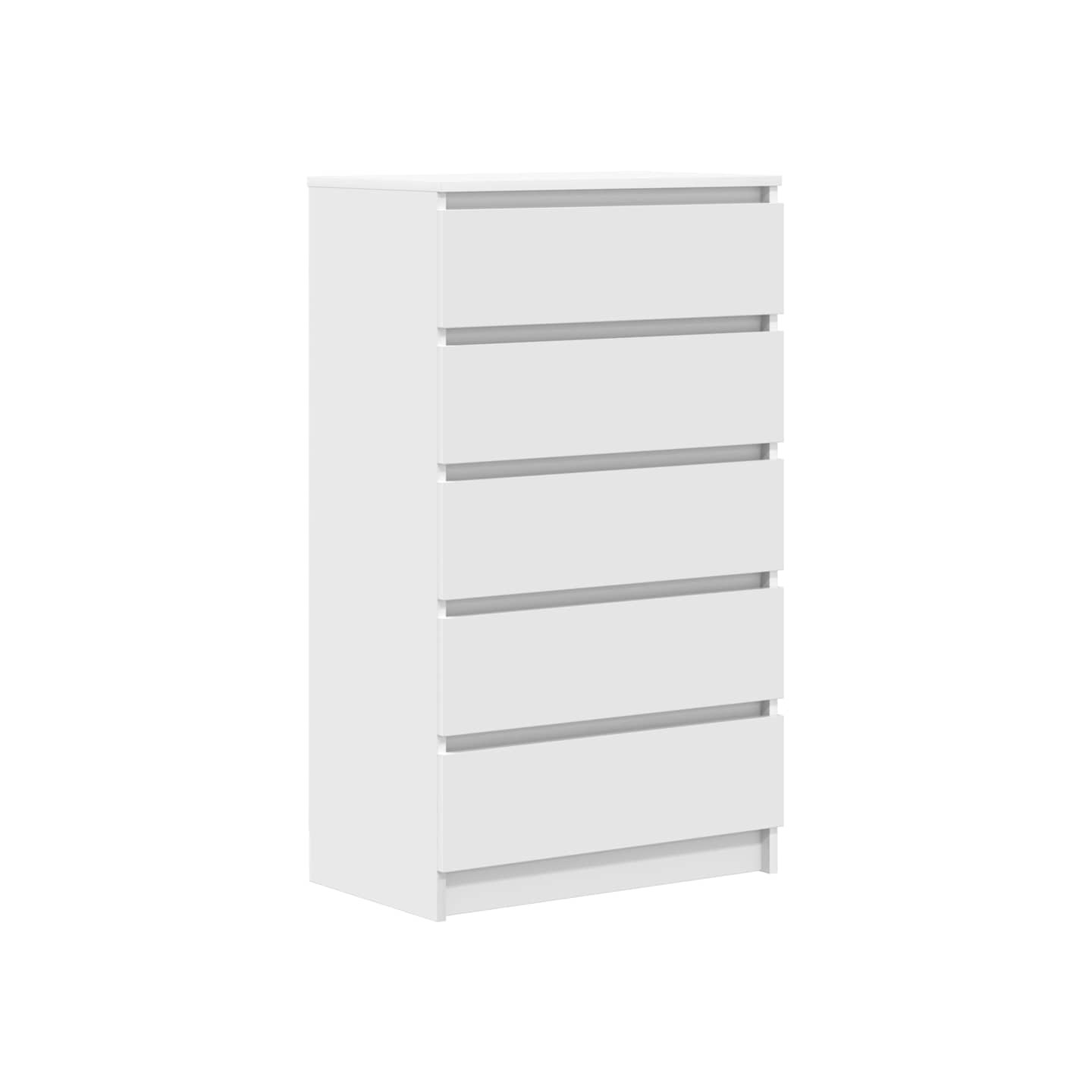 Commode Blanc 60x36x103 cm Bois d'ingénierie