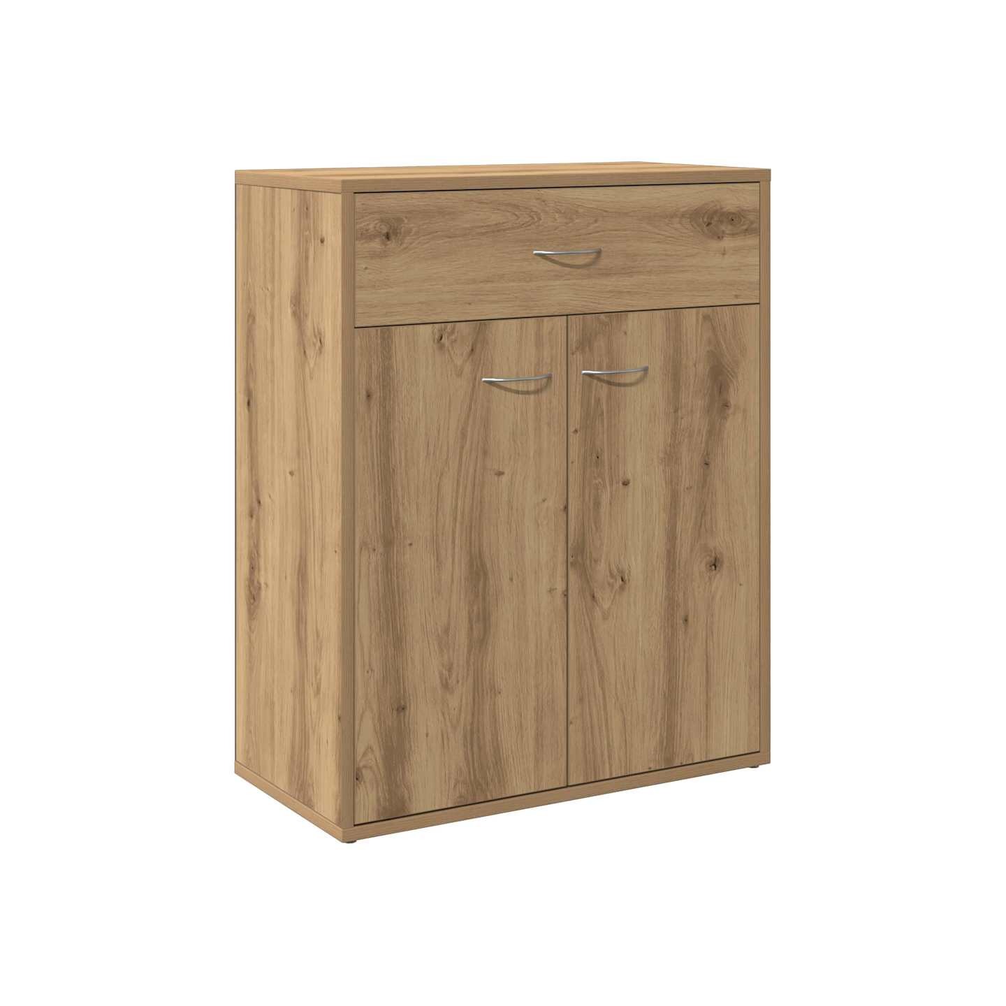 Buffet chêne artisanal 60x30x75 cm bois d'ingénierie