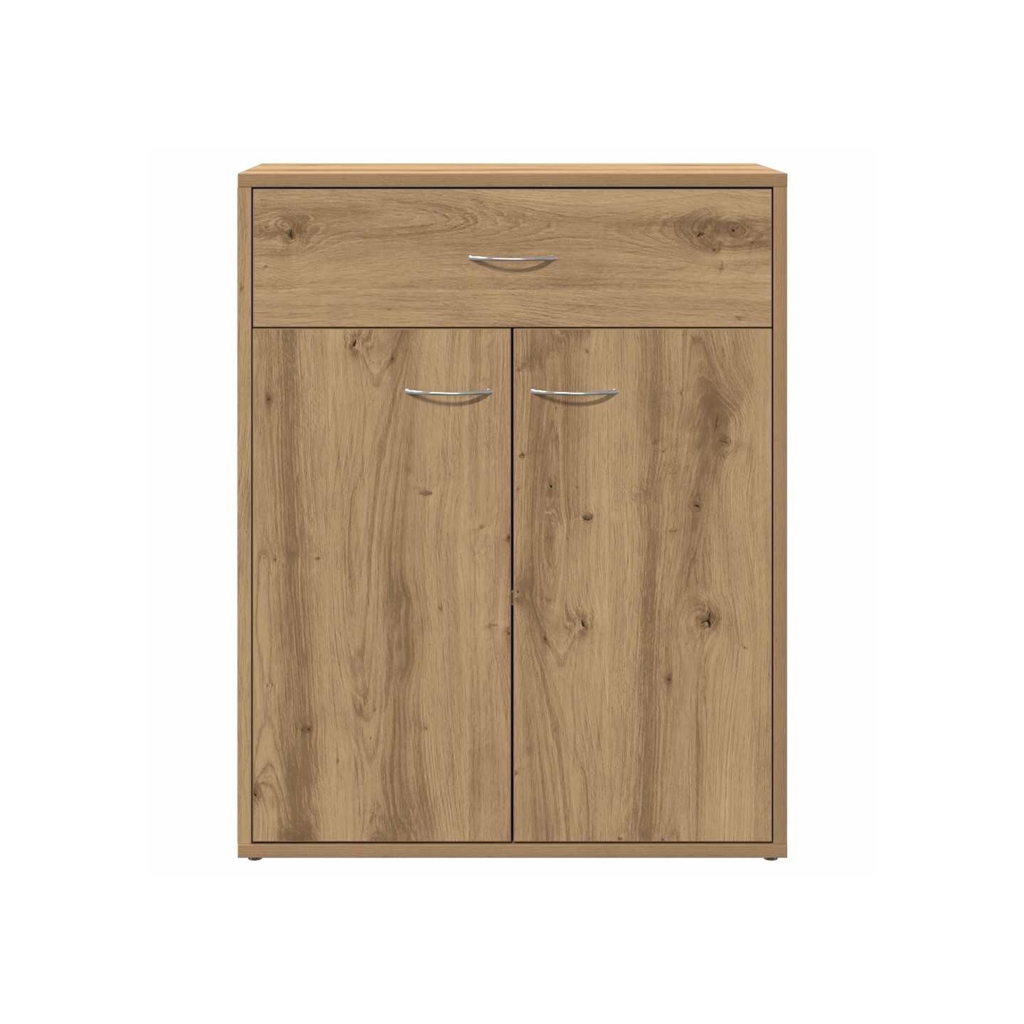 Buffet chêne artisanal 60x30x75 cm bois d'ingénierie