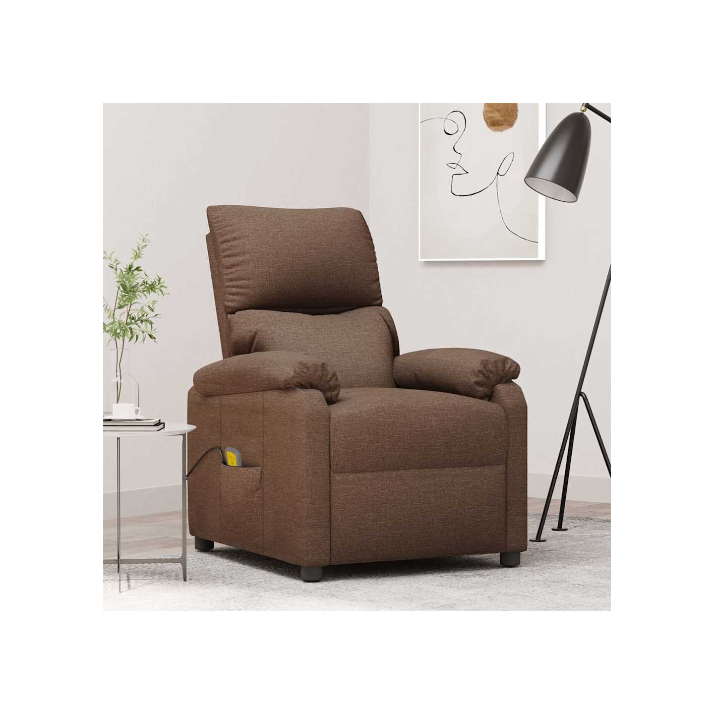 Fauteuil de massage Marron Tissu
