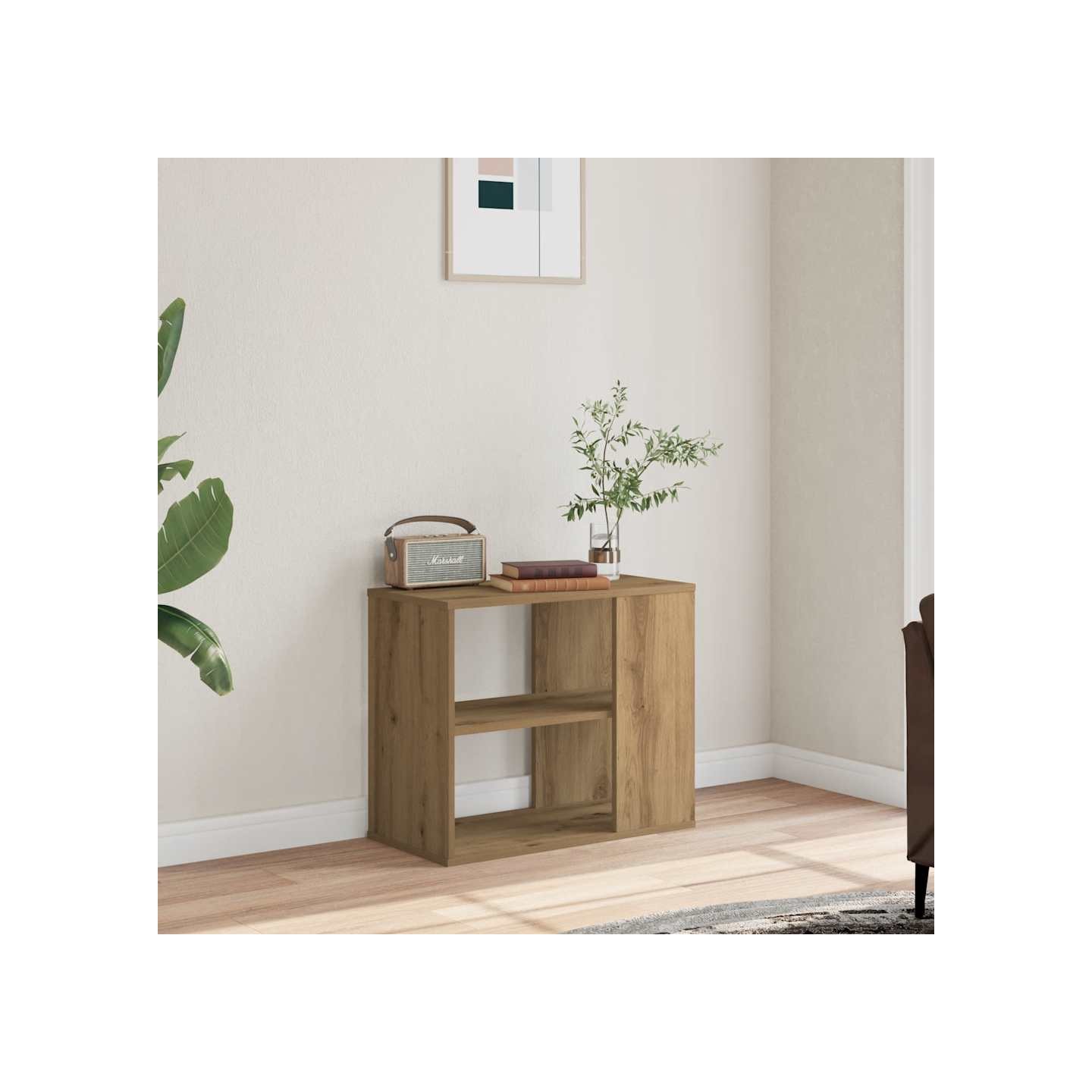 Armoire latérale chêne artisanal 60x30x50 cm bois d'ingénierie