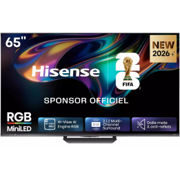Hisense MiniLED-tv 65UR8S 65" 4K 180 Hz 3500 nits | Nimestore