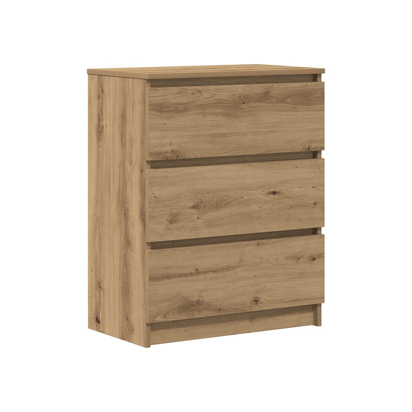 Buffet en chêne massif 60 x 35 x 76 cm bois d'ingénierie