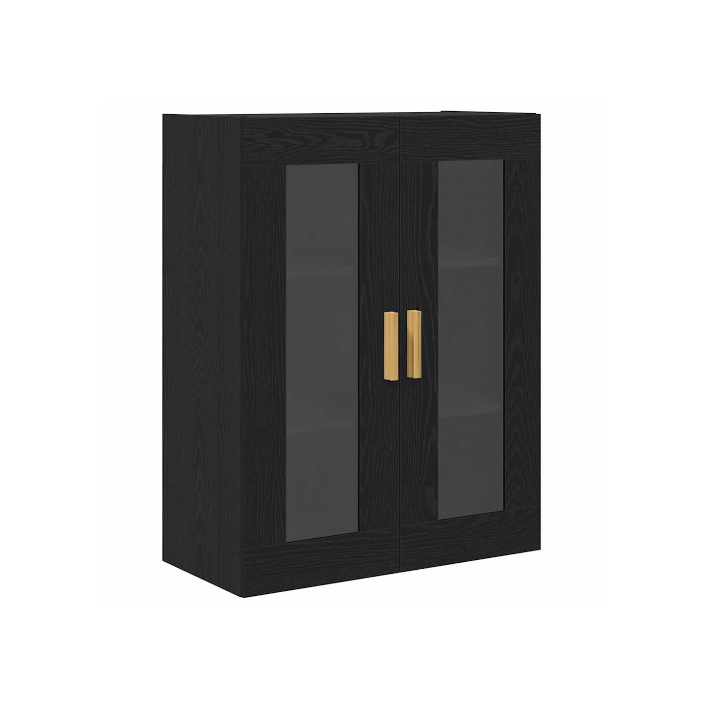 Meuble mural Chêne noir 69,5 x 34 x 90 cm Bois d'ingénierie