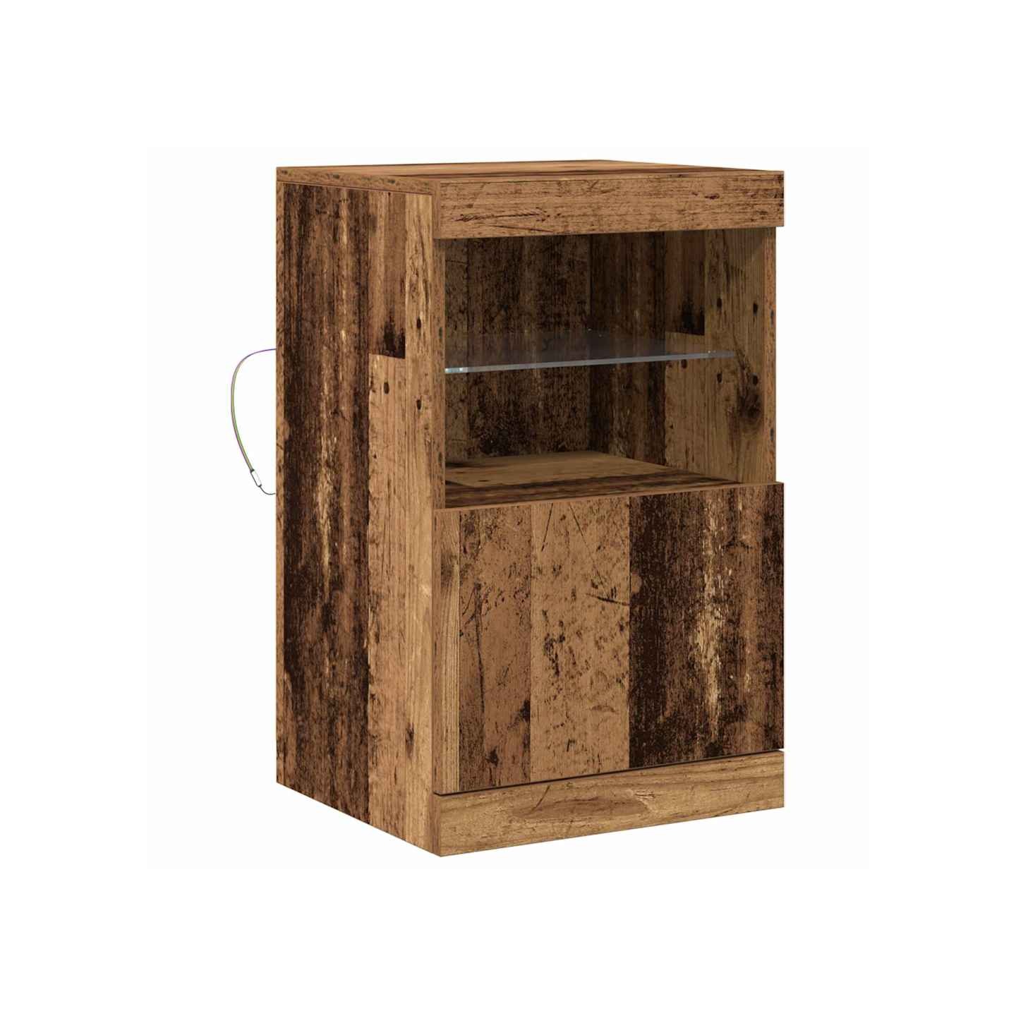 Buffet LED Bois ancien 41 x 37 x 67 cm Bois d'ingénierie