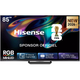 Hisense MiniLED-tv 85UR8S 85" 4K 180 Hz 3500 nits | Nimestore