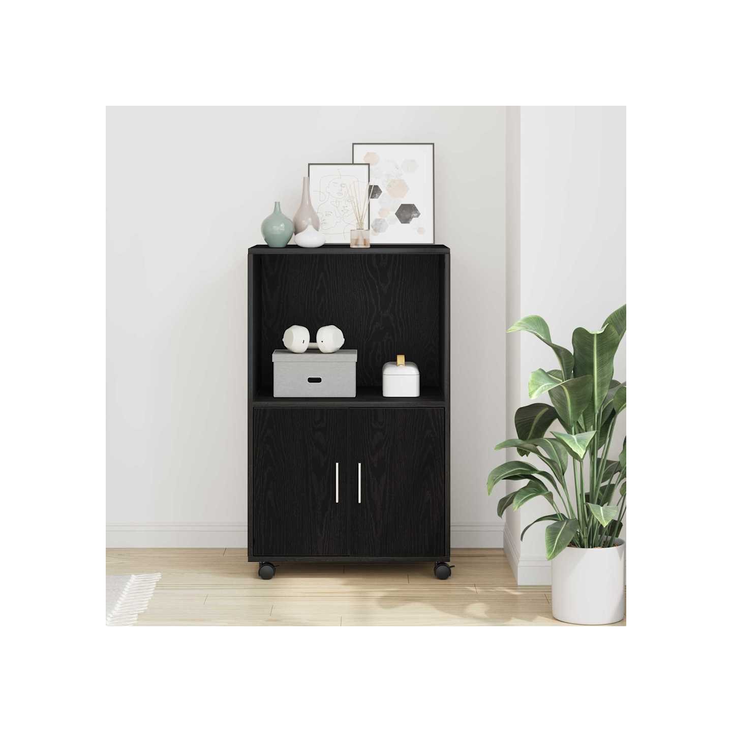 Armoire Chêne noir 55 x 40 x 82 cm