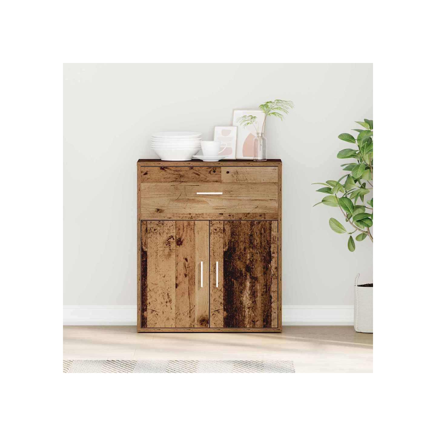 Buffet Bois ancien 60 x 31 x 70 cm Bois d'ingénierie