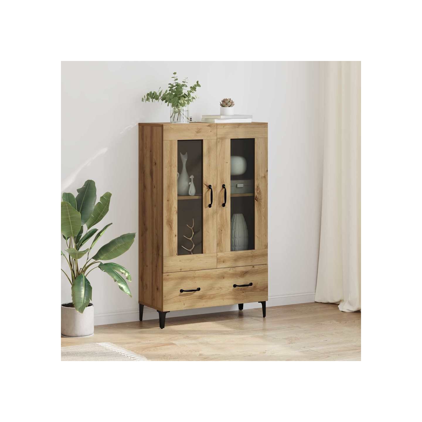 Haut Armoire Chêne artisanal 70 x 31 x 115 cm