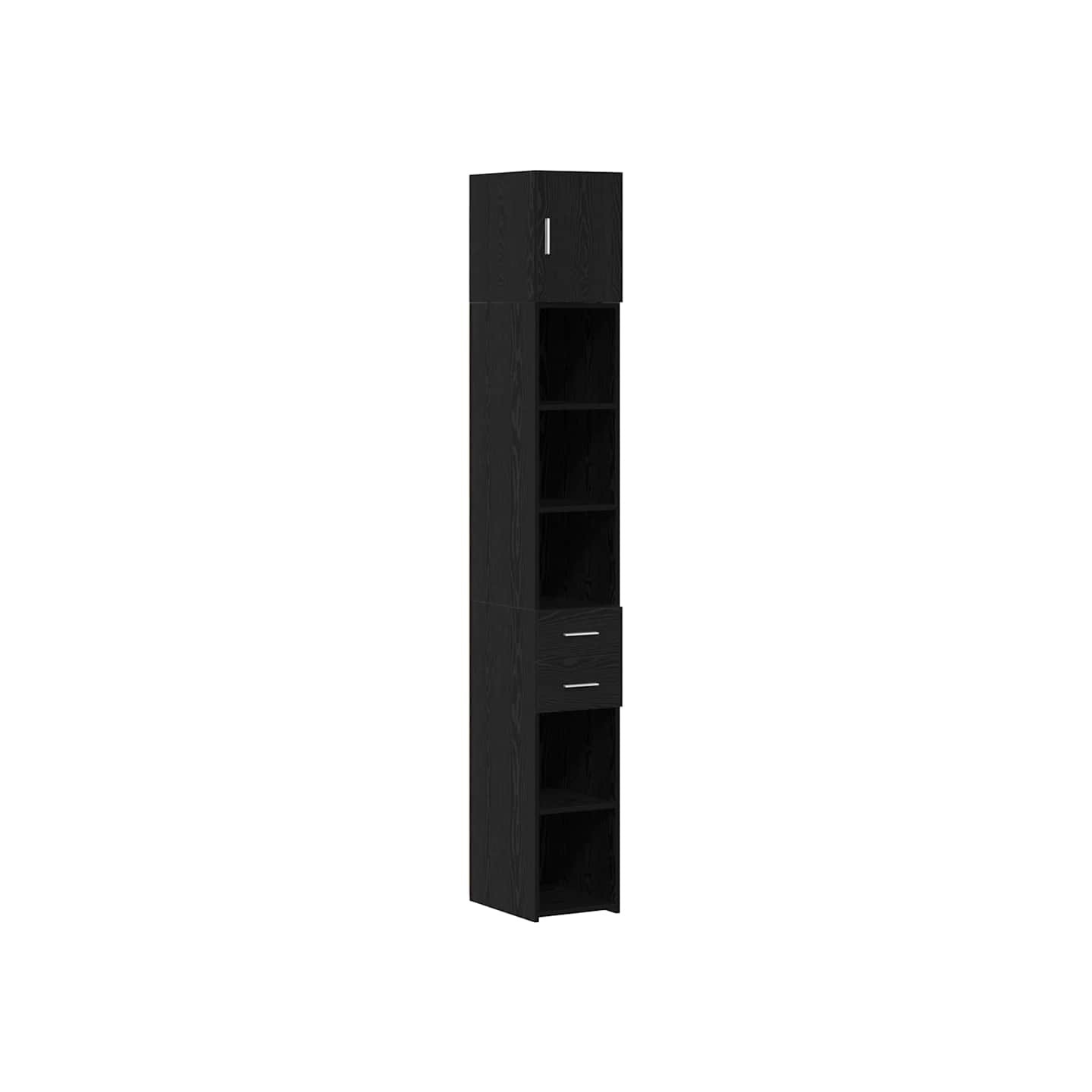Armoire de rangement 2 pc Chêne noir 30 x 42,5 x 225 cm
