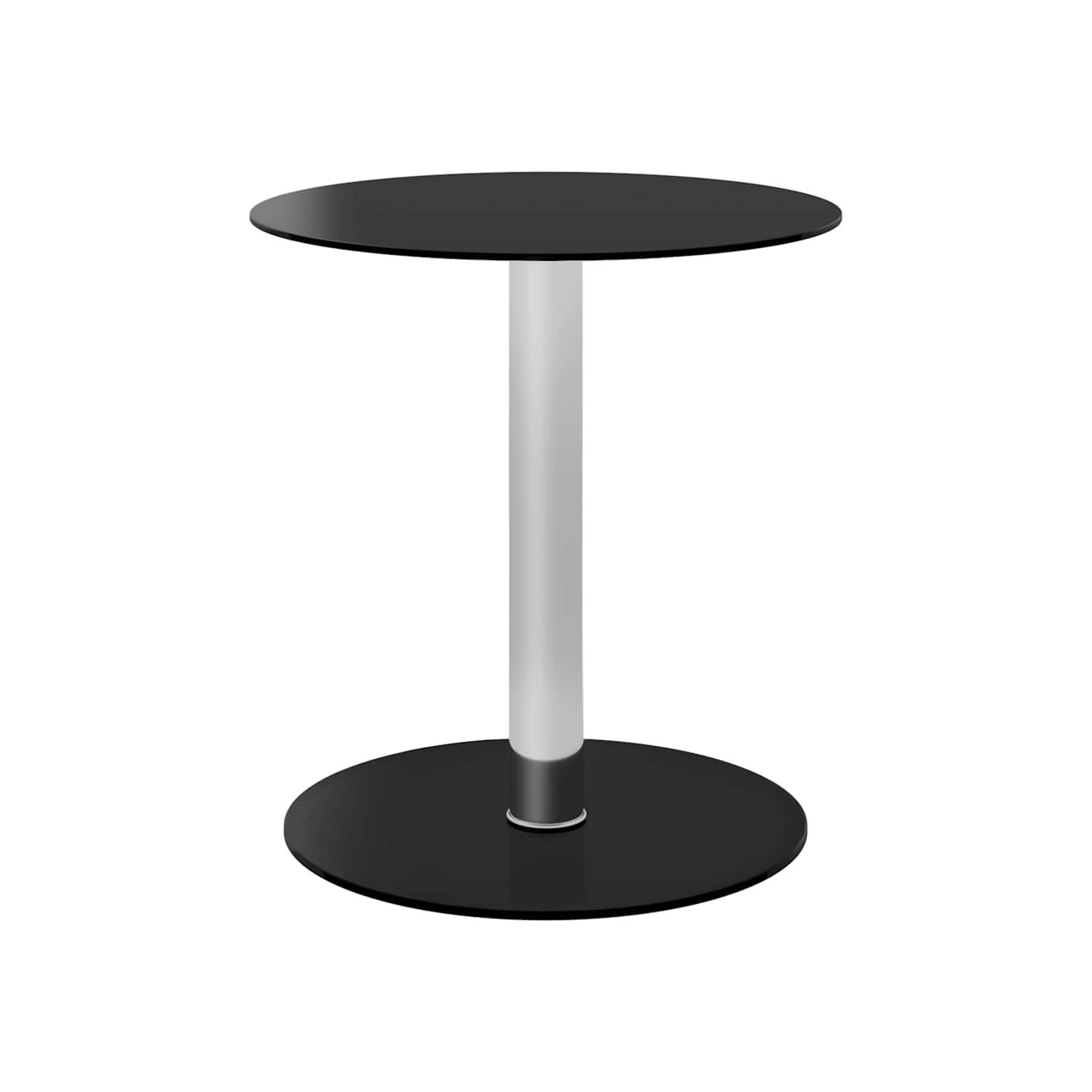 Table basse Noir 40 cm Verre trempé
