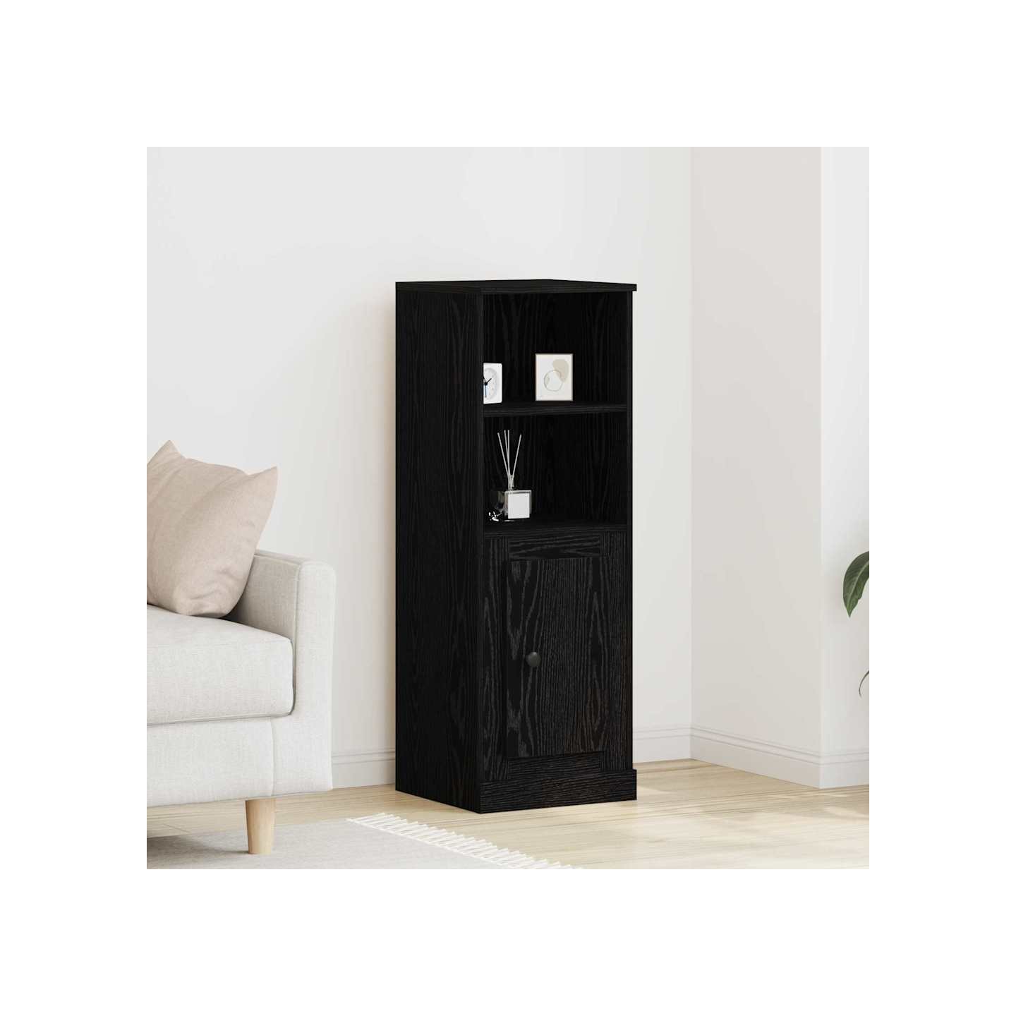 Highboard Chêne noir 36 x 35,5 x 103,5 cm Bois d'ingénierie