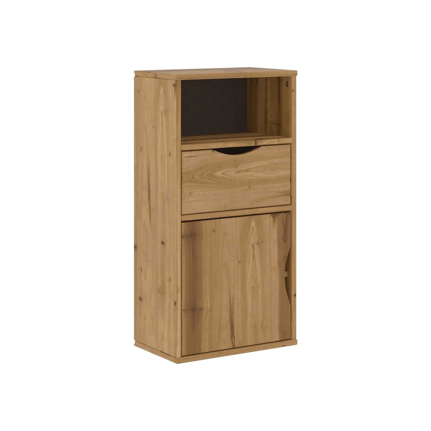 Armoire latérale avec tiroir ODDA 40x24x79 cm bois massif pin