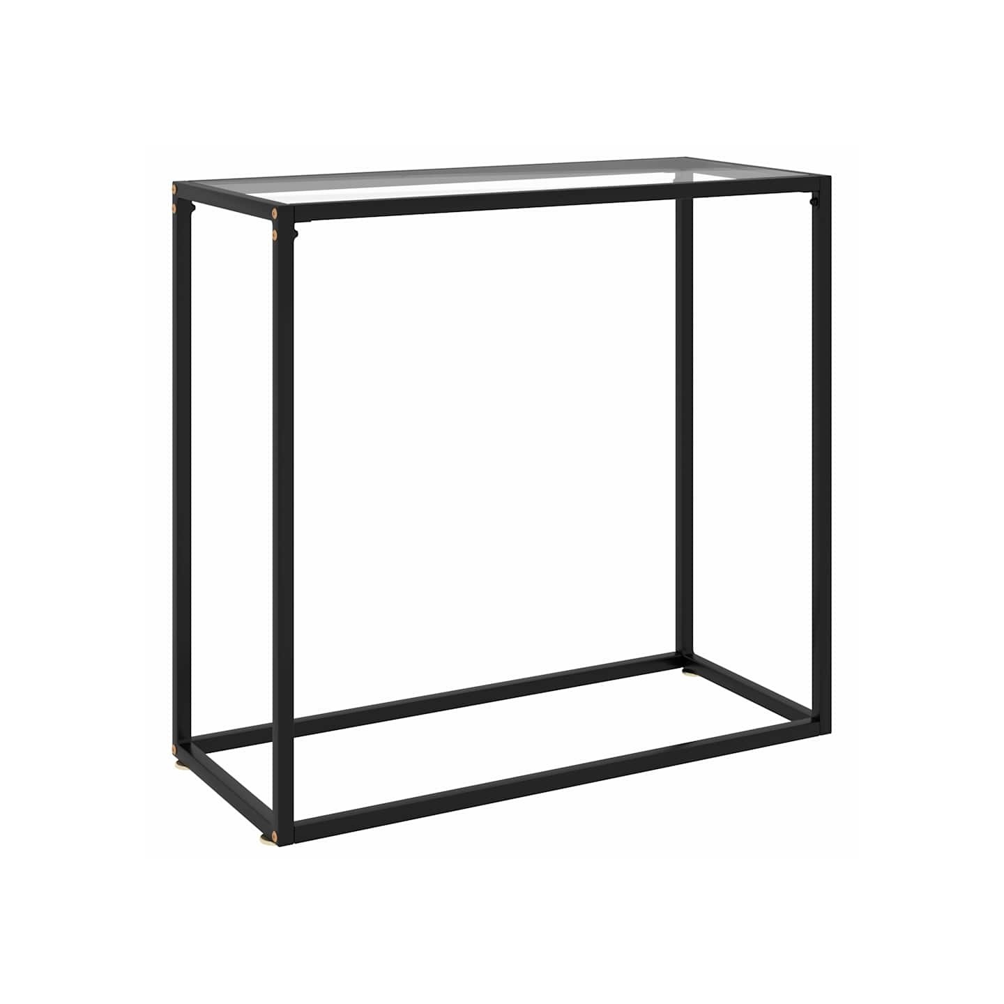 Table console Transparent 80x35x75 cm Verre trempé