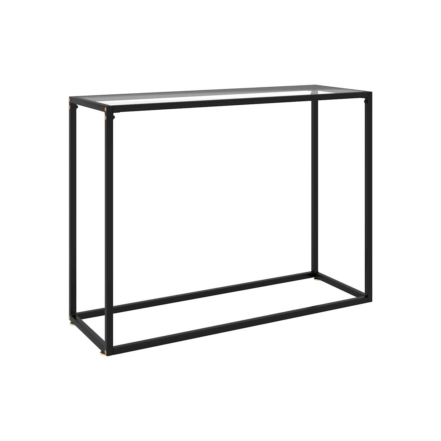Table console Transparent 100x35x75 cm Verre trempé
