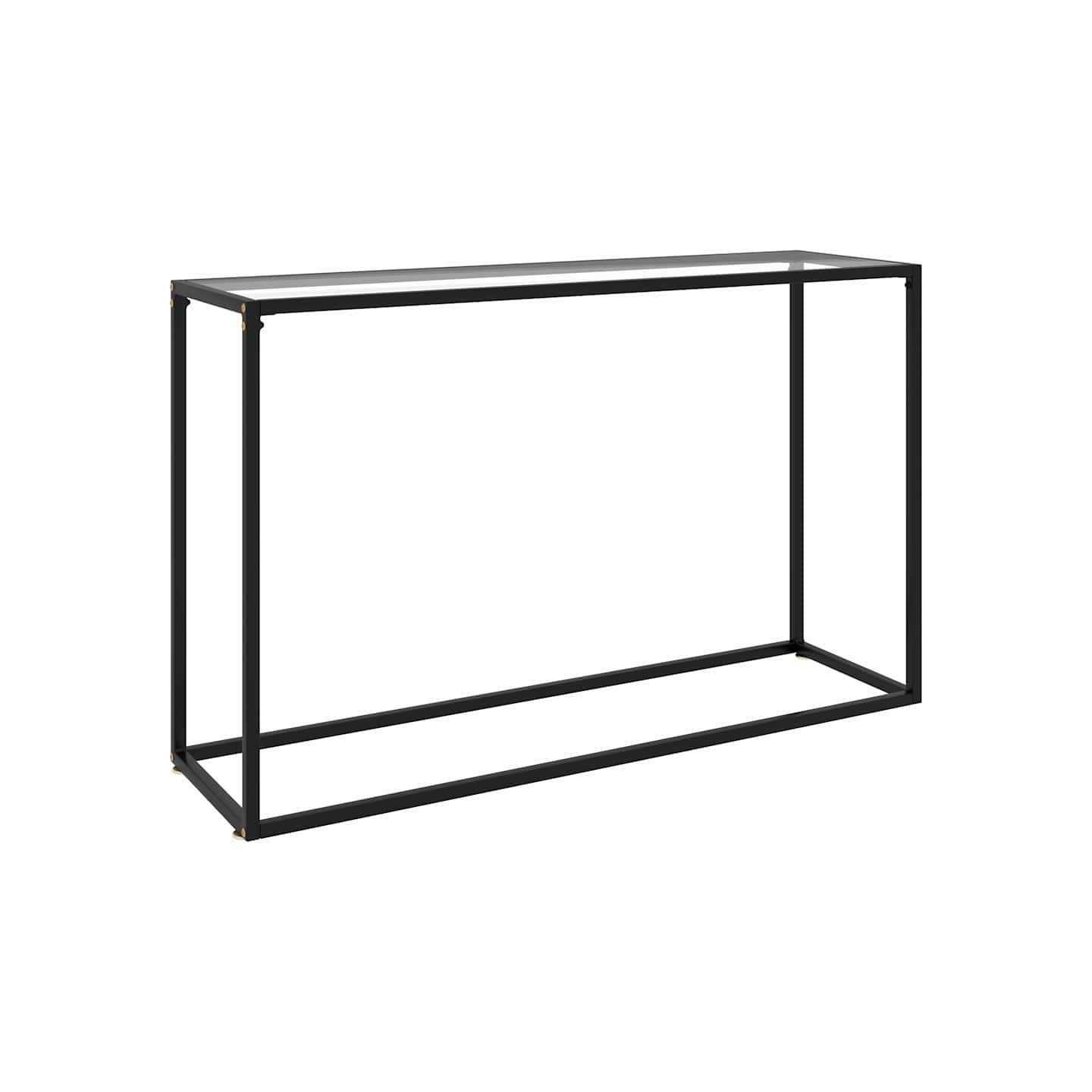 Table console Transparent 120x35x75 cm Verre trempé
