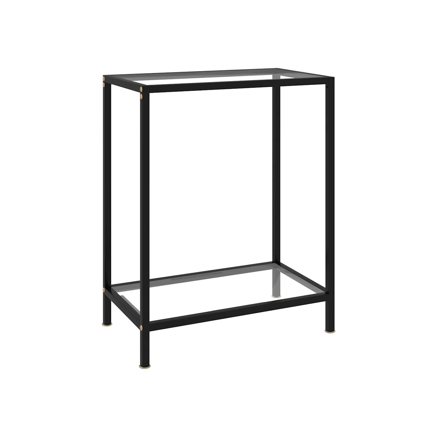 Table console Transparent 60x35x75 cm Verre trempé