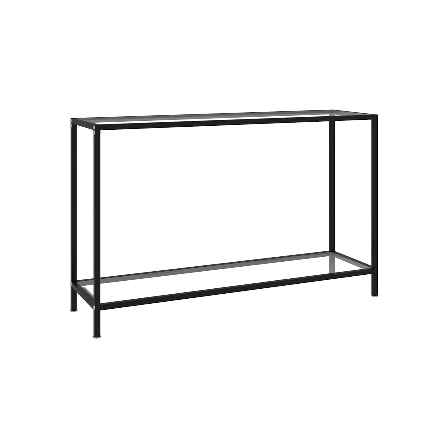 Table console Transparent 120x35x75 cm Verre trempé