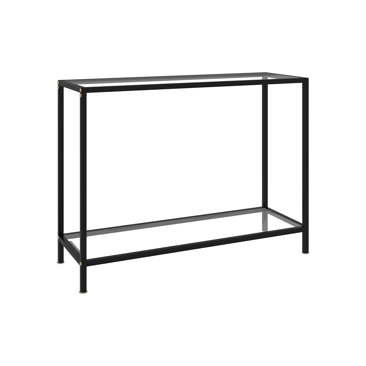 Table console Transparent 100x35x75 cm Verre trempé