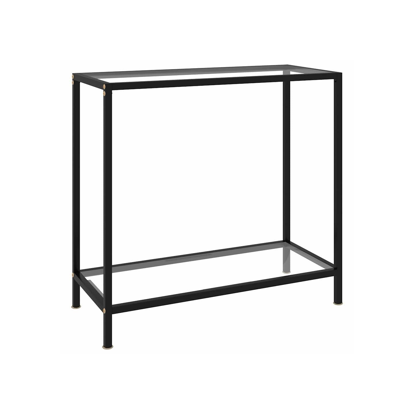 Table console Transparent 80x35x75 cm Verre trempé