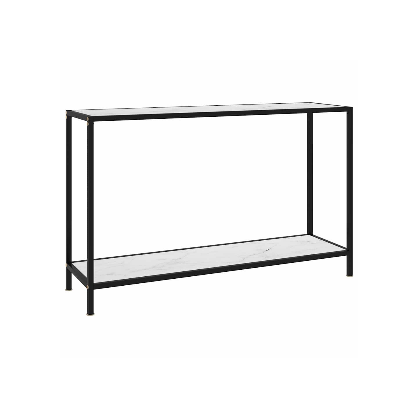 Table console Blanc 120x35x75 cm Verre trempé