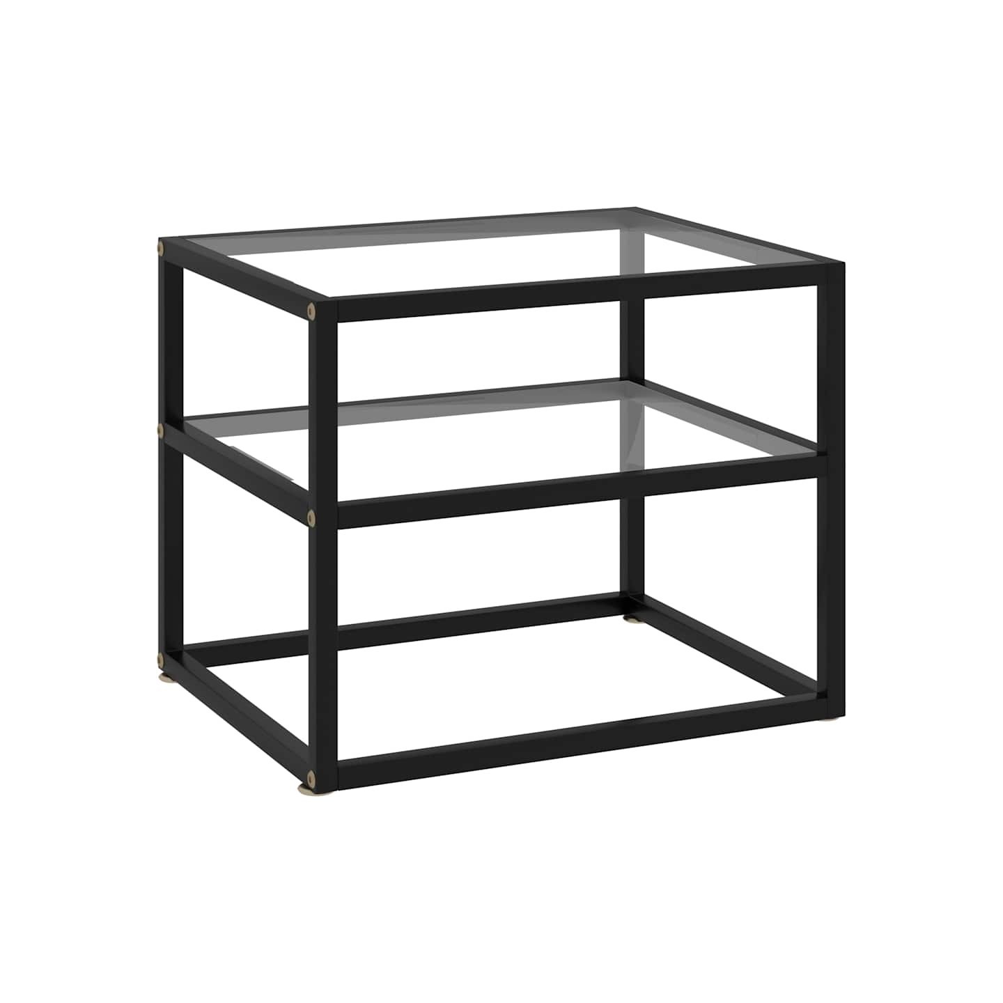 Table console Transparent 50x40x40 cm Verre trempé