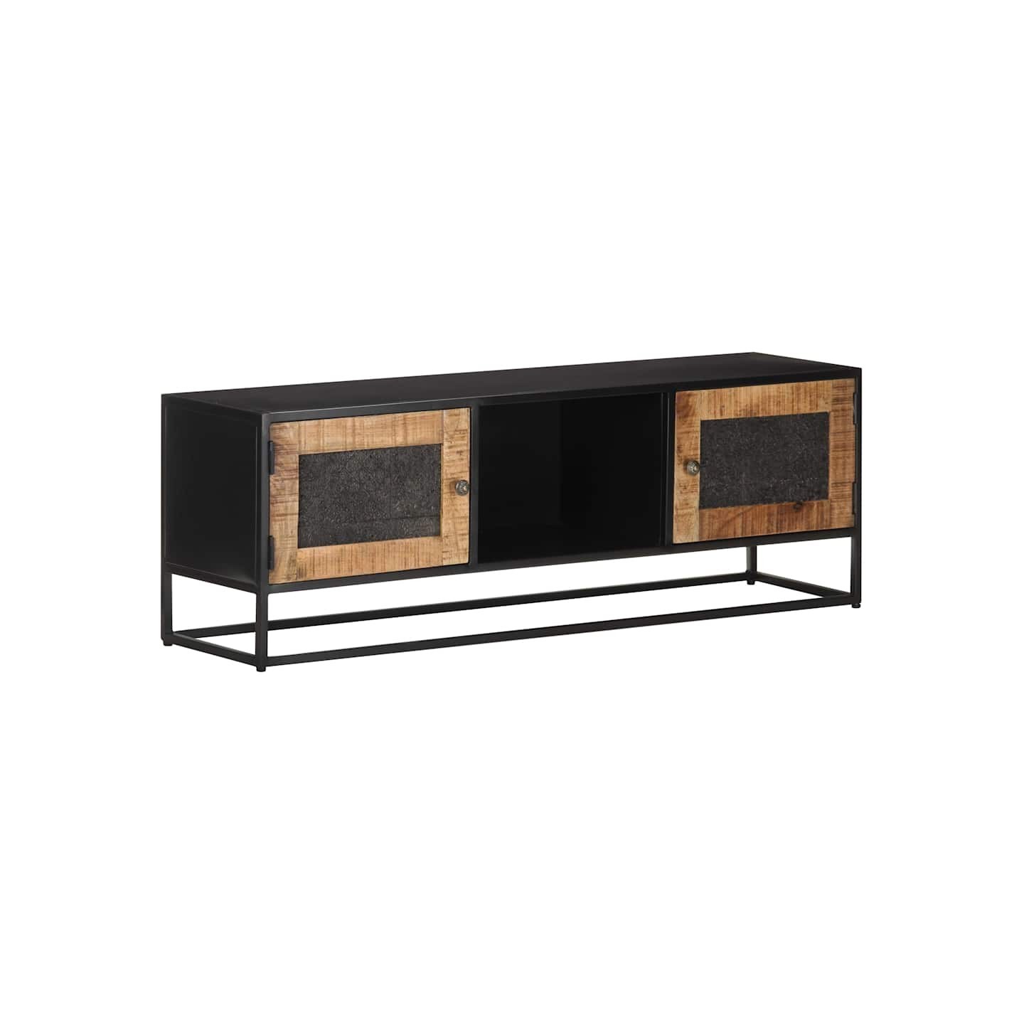 Meuble TV 120x30x40 cm Bois de manguier brut