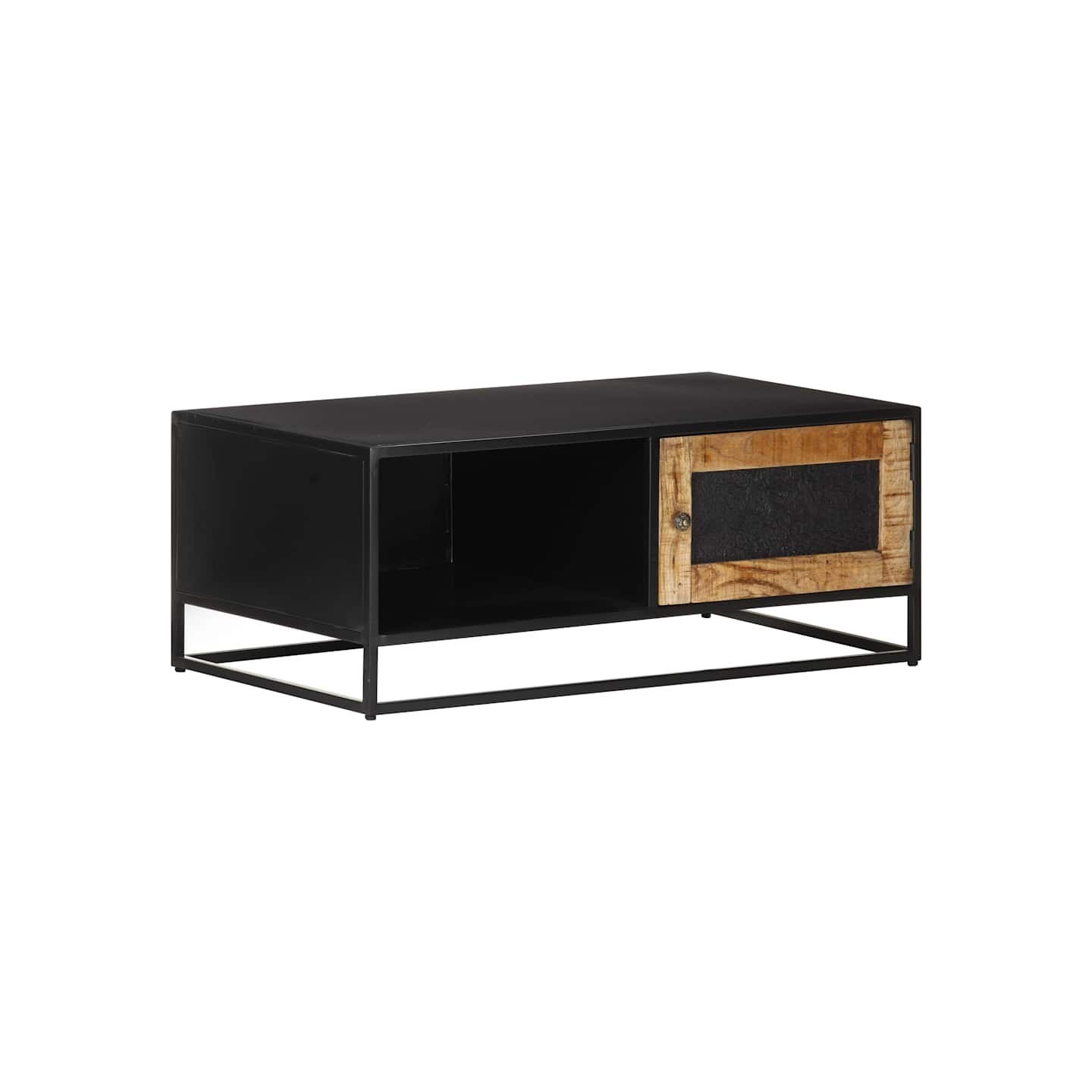 Table basse 90x50x35 cm Bois de manguier brut