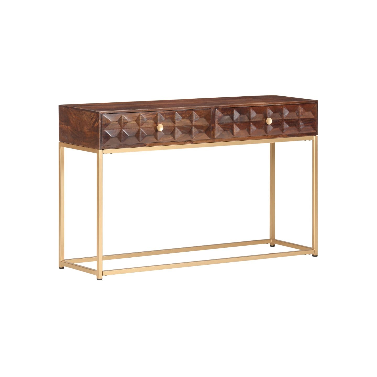 Console en bois de manguier massif 122 x 36 x 75 cm