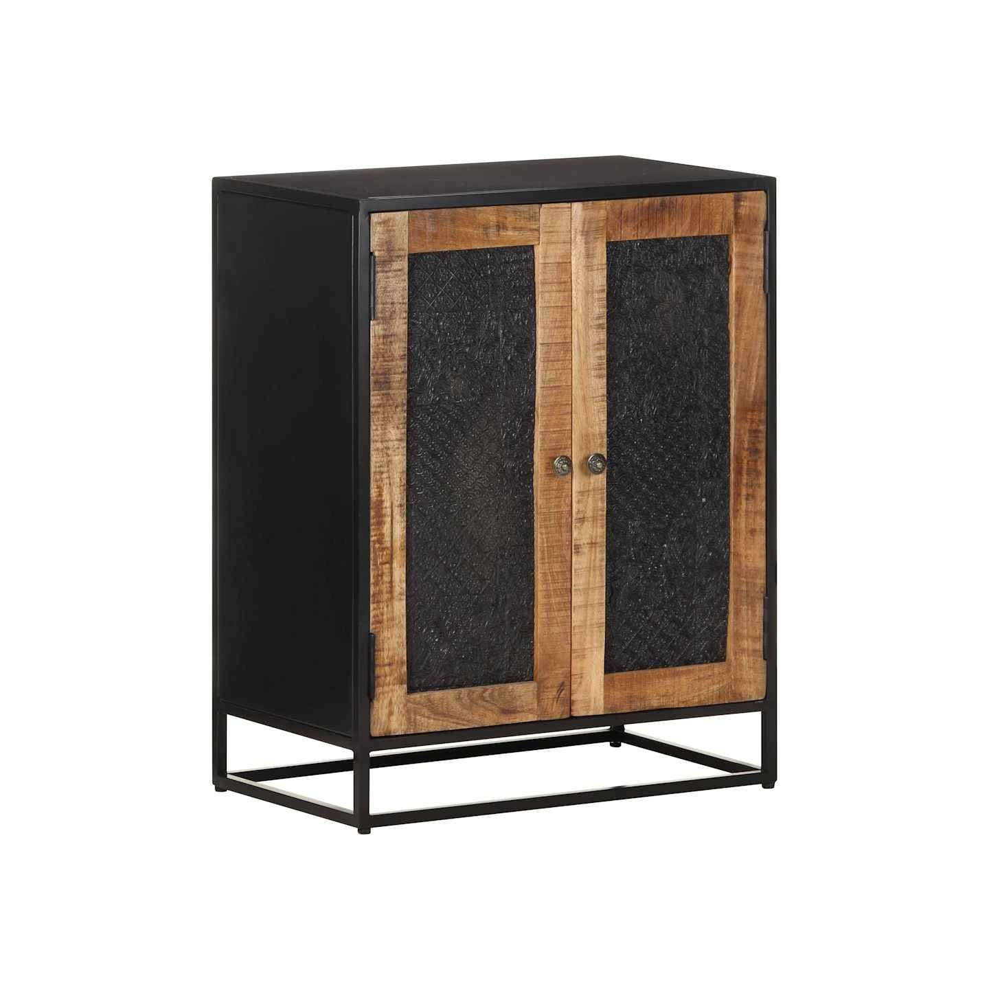 Buffet 60x35x75 cm Bois de manguier brut