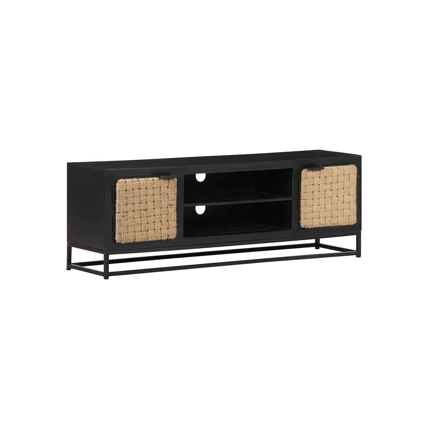 Meuble TV 120x30x40 cm Bois massif de manguier