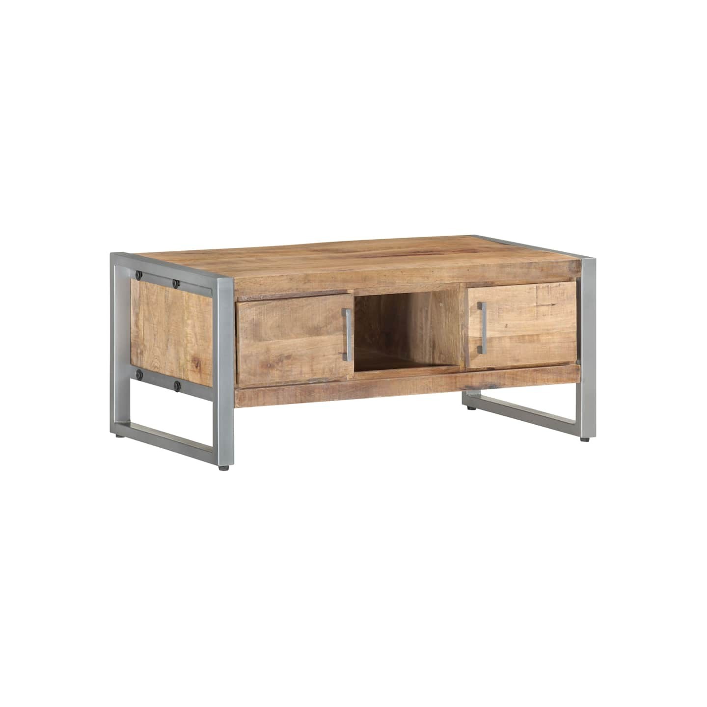 Table basse 95x50x40 cm Bois de manguier brut