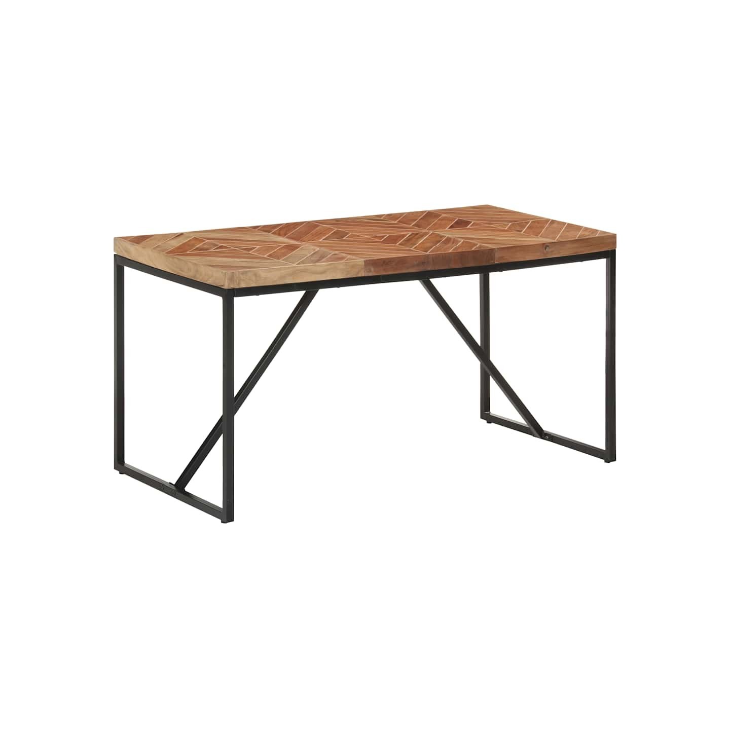 Table à dîner 140x70x76 cm Bois massif d'acacia et de manguier