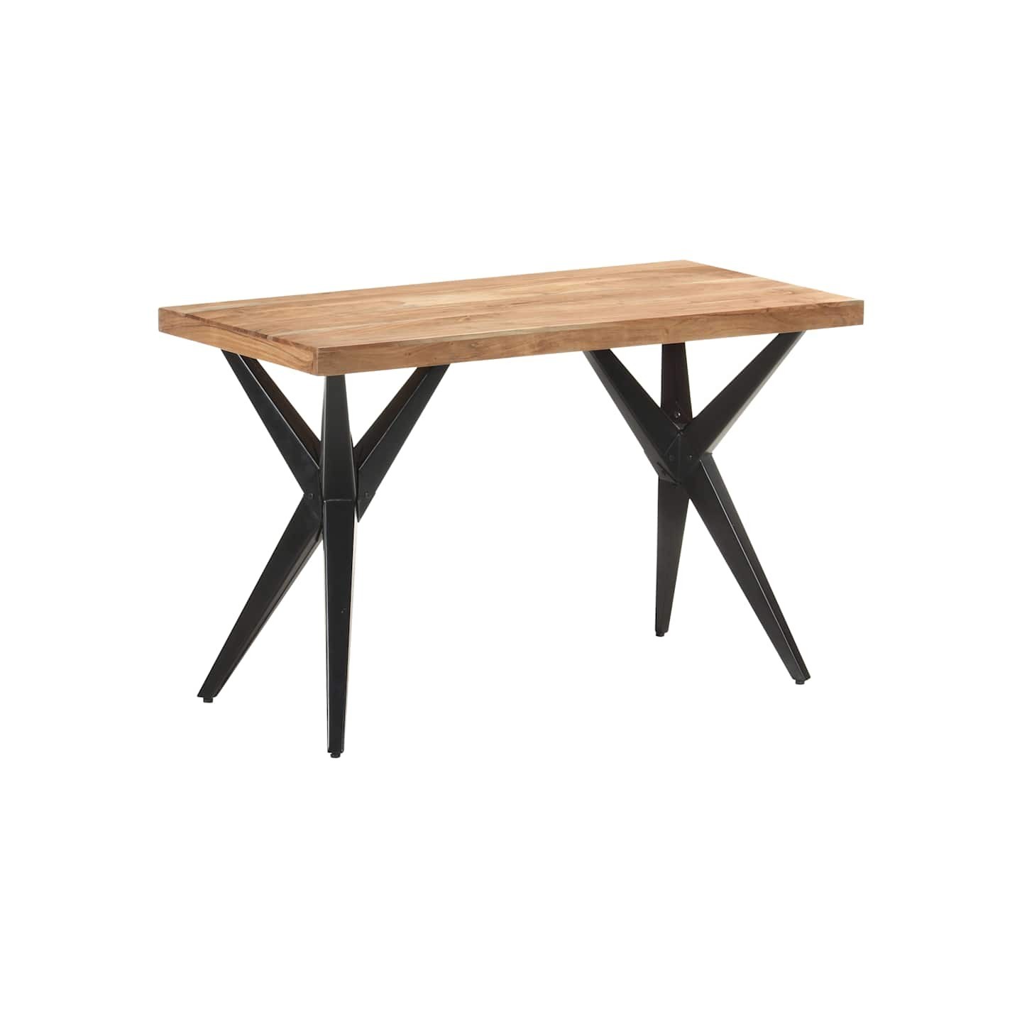 Table de salle à manger 120x60x76 cm Bois solide d'acacia