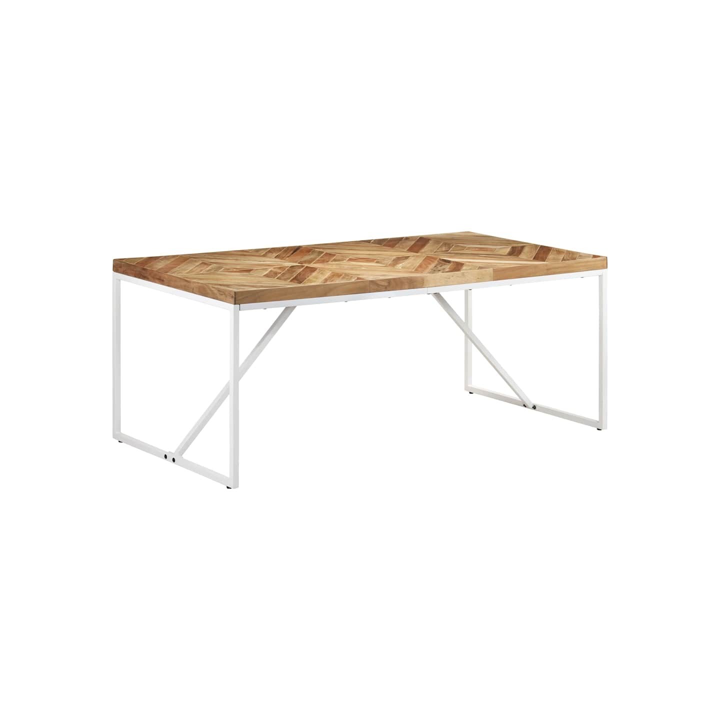 Table à manger 180x90x76 cm Bois massif d'acacia et de manguier