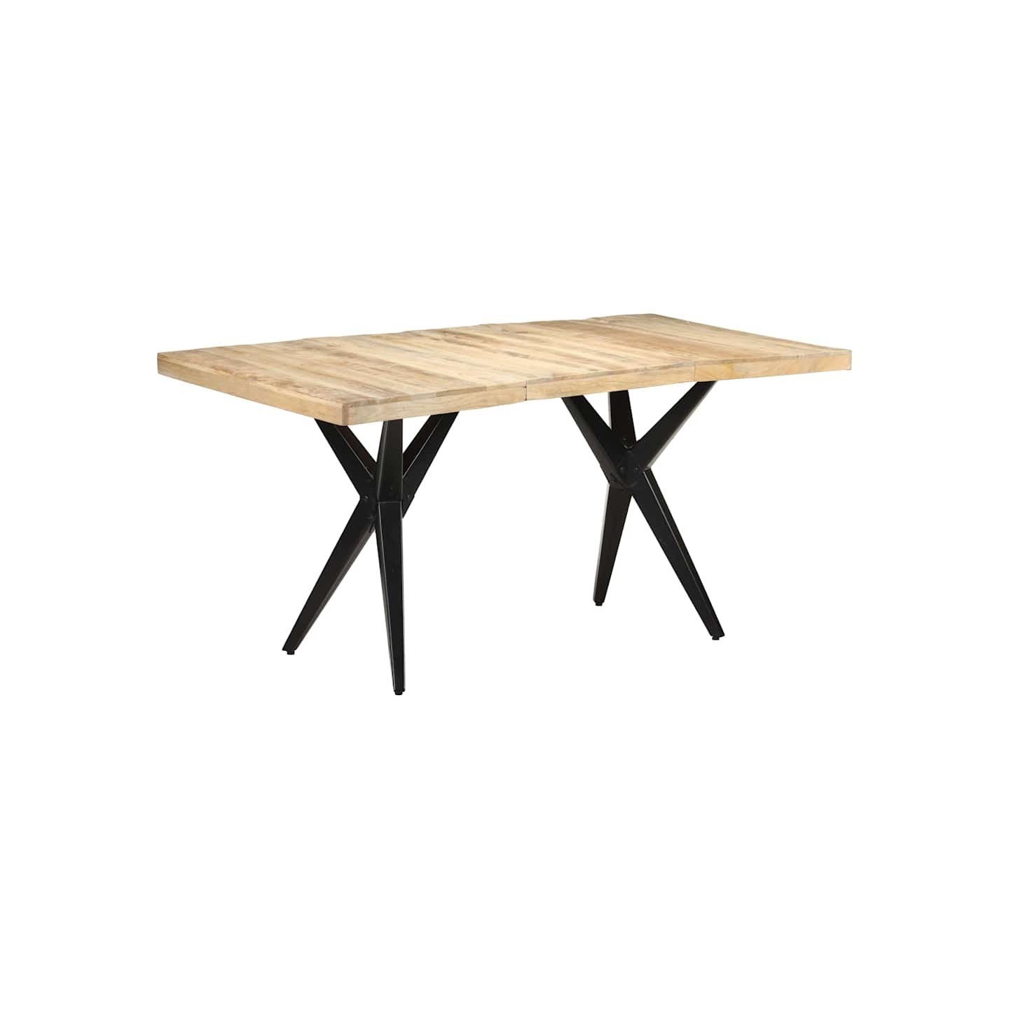 Table à manger 160x80x76 cm Bois de manguier brut