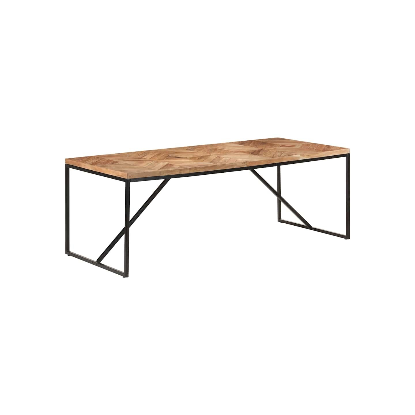 Table à dîner 200x90x76 cm Bois massif d'acacia et de manguier