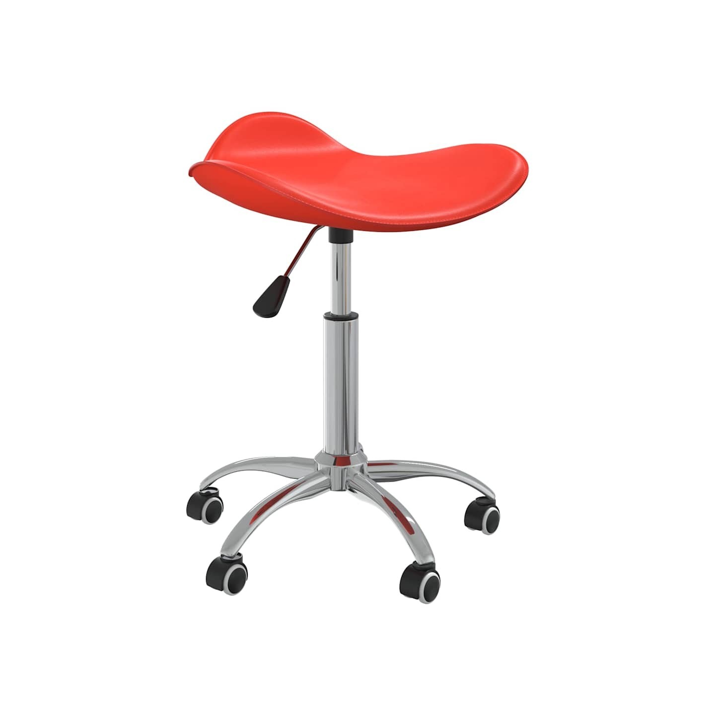 Tabouret de salon et spa Rouge Similicuir