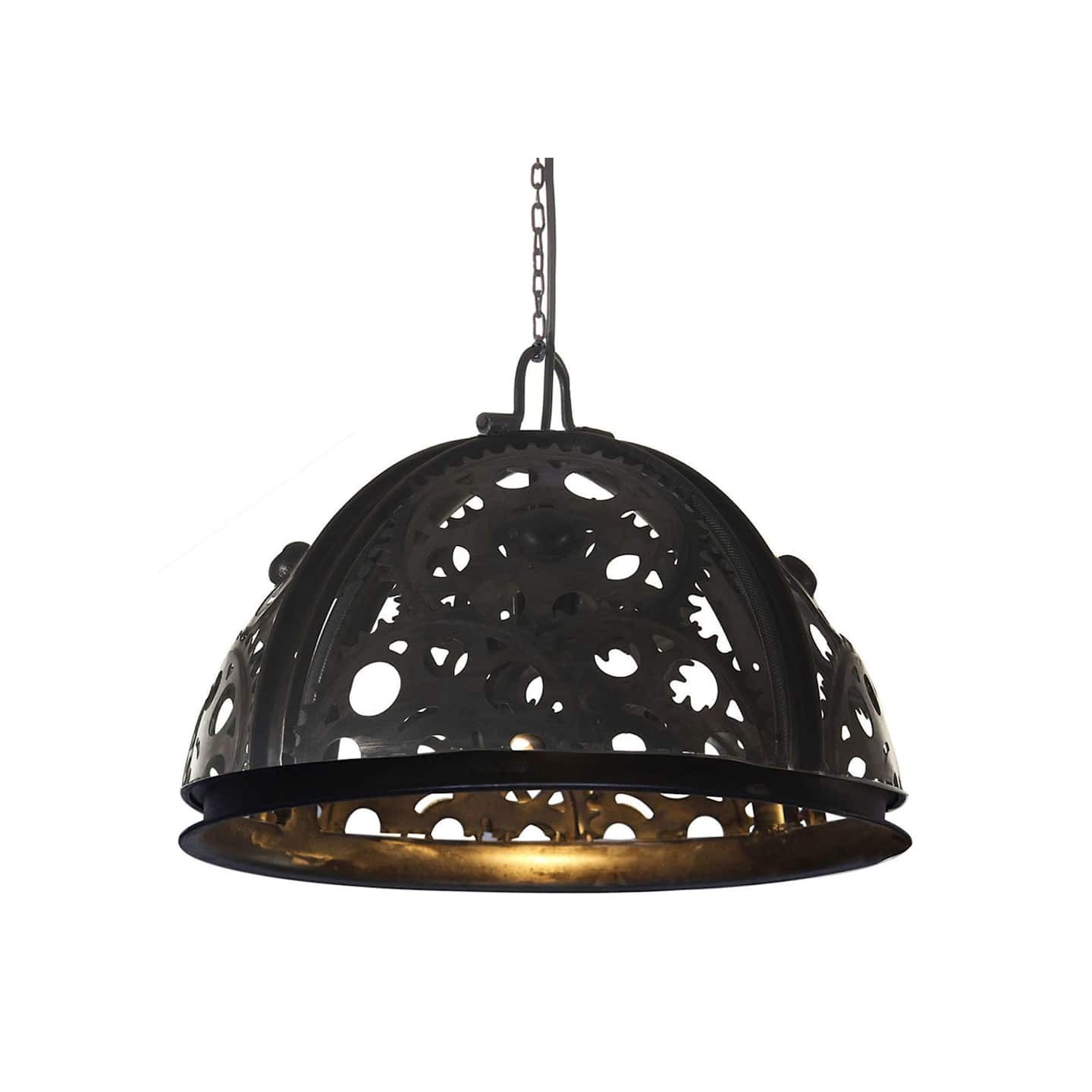 Plafonnier industriel en forme de roue dentée 45 cm E27