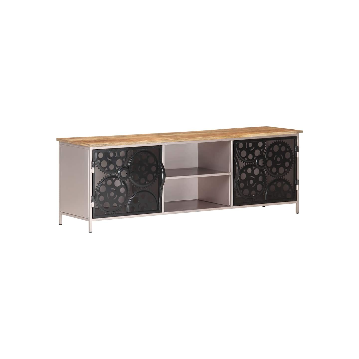 Meuble TV 120x30x40 cm Bois de manguier brut