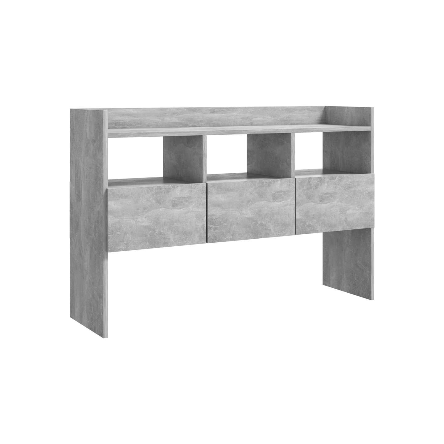 Buffet Gris béton 105x30x70 cm Bois d’ingénierie