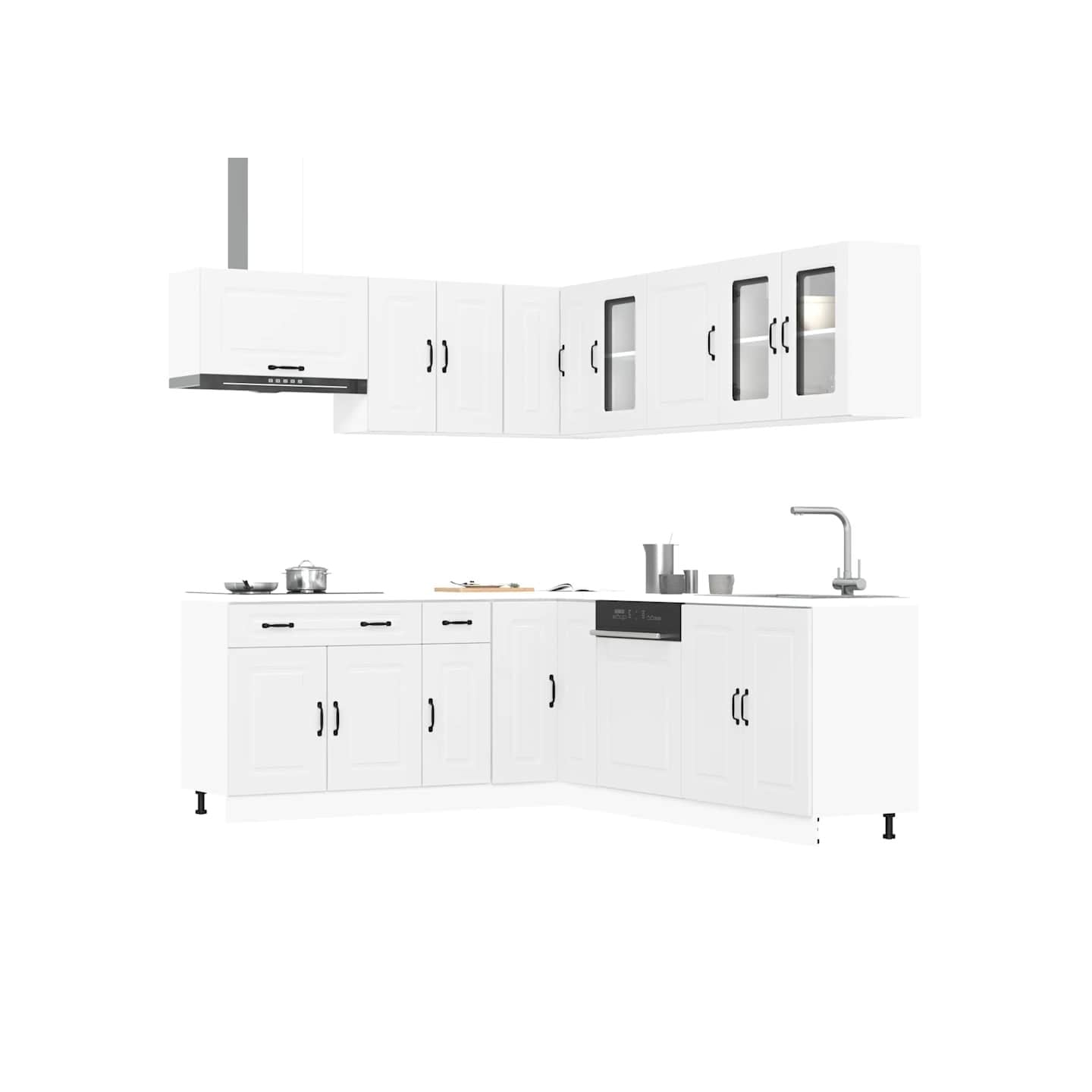 Ensemble d'armoires de cuisine 11 pcs Kalmar bois d'ingénierie