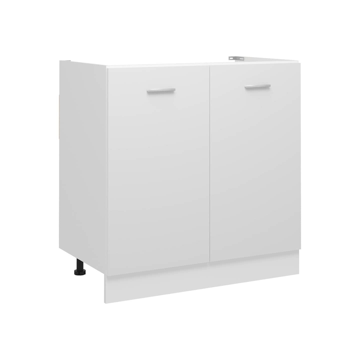 Meuble sous-évier "Lyon" Blanc 80 x 46 x 81,5 cm Bois d'ingénierie
