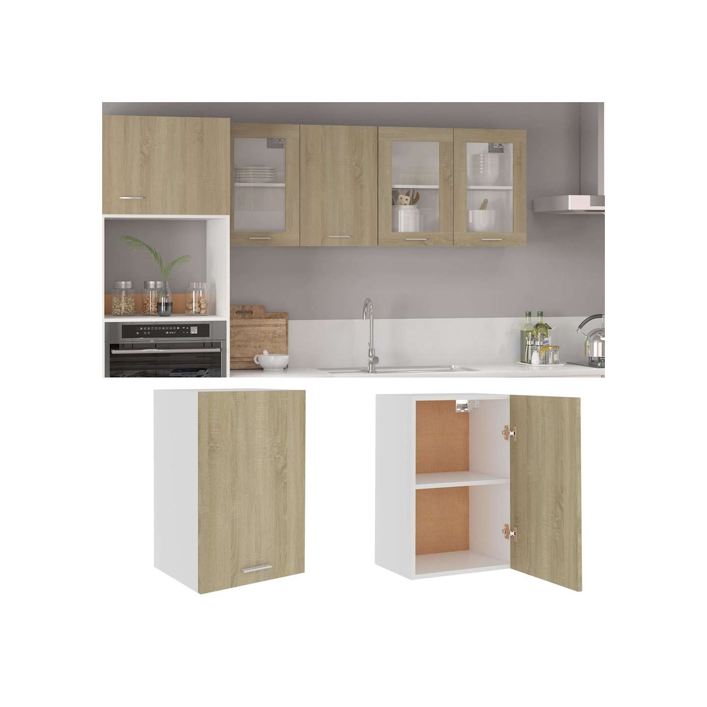 Armoire suspendue Lyon Chêne Sonoma 39,5x31x60 cm