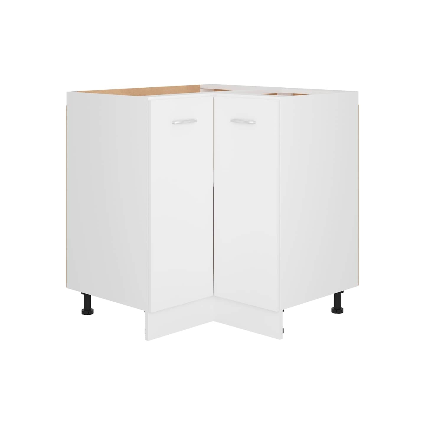 Armoire d'angle basse Lyon blanc 75,5x75,5x81,5 cm