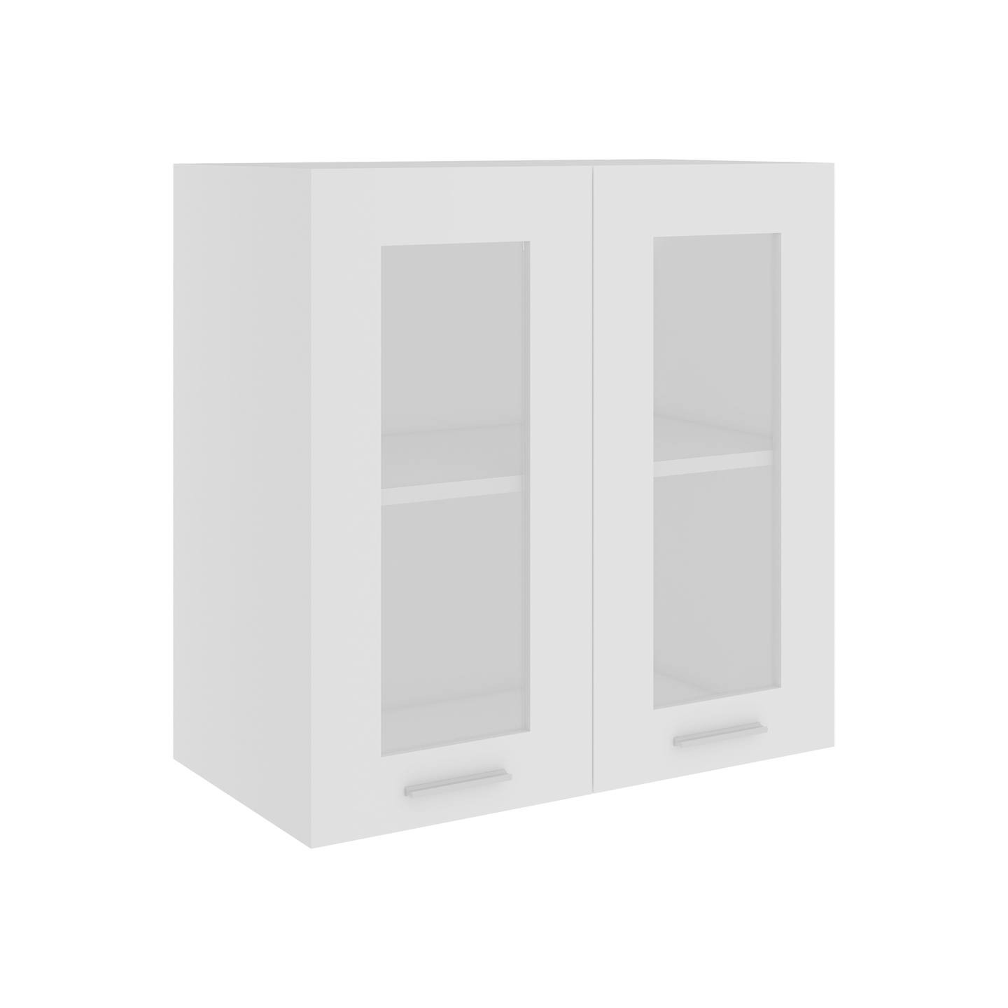 Vitrine suspendue "Lyon" Blanc 60 x 31 x 60 cm Bois d'ingénierie