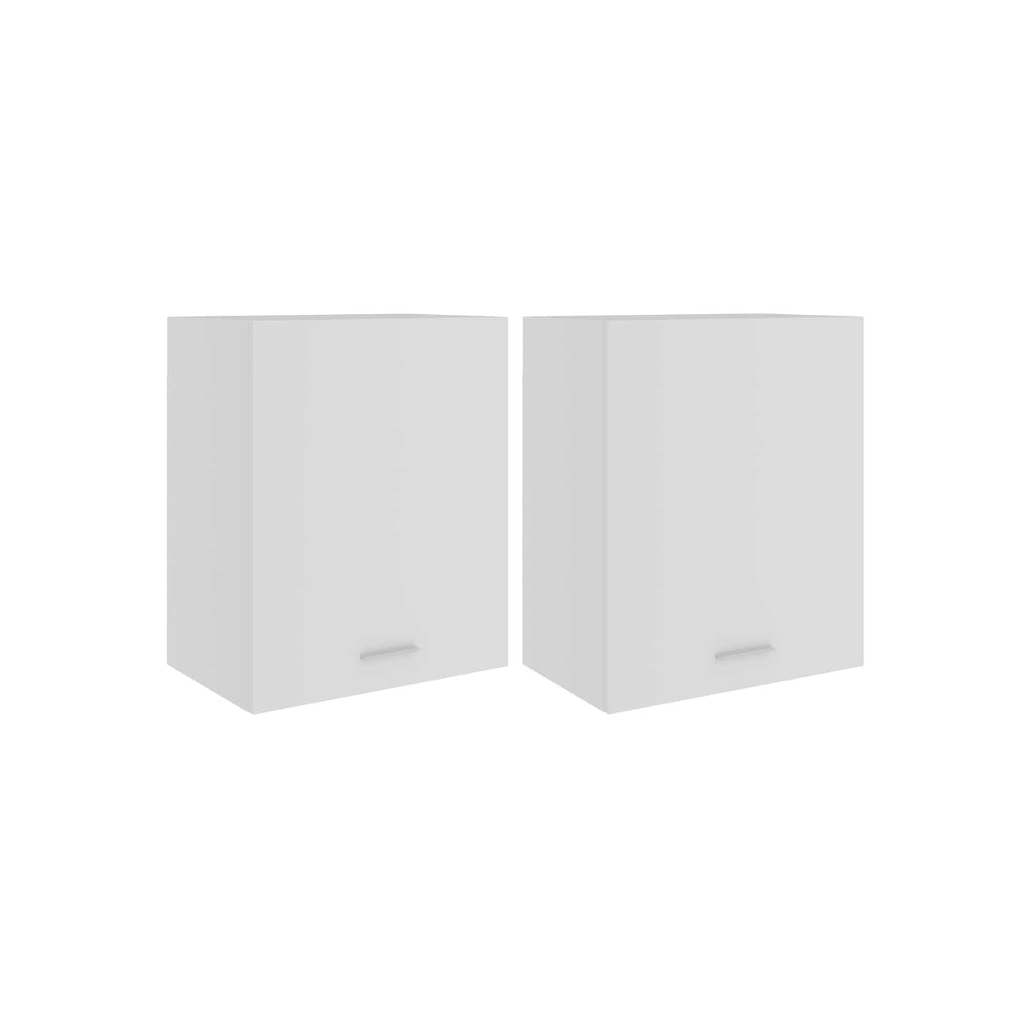 Armoires suspendues 2 pièces Lyon blanc 50x31x60 cm