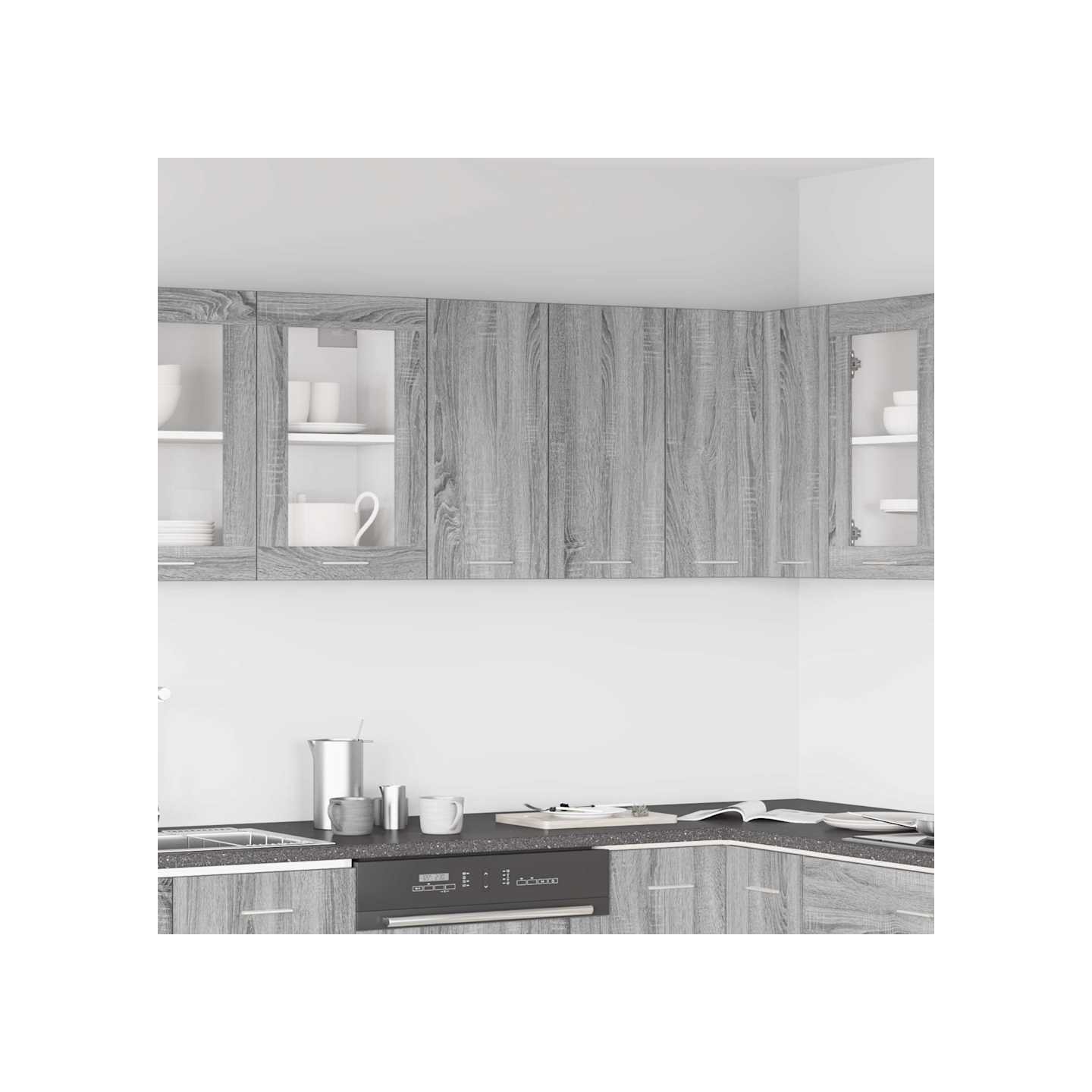Armoire suspendue Lyon gris Sonoma 60x31x60cm bois d'ingénierie