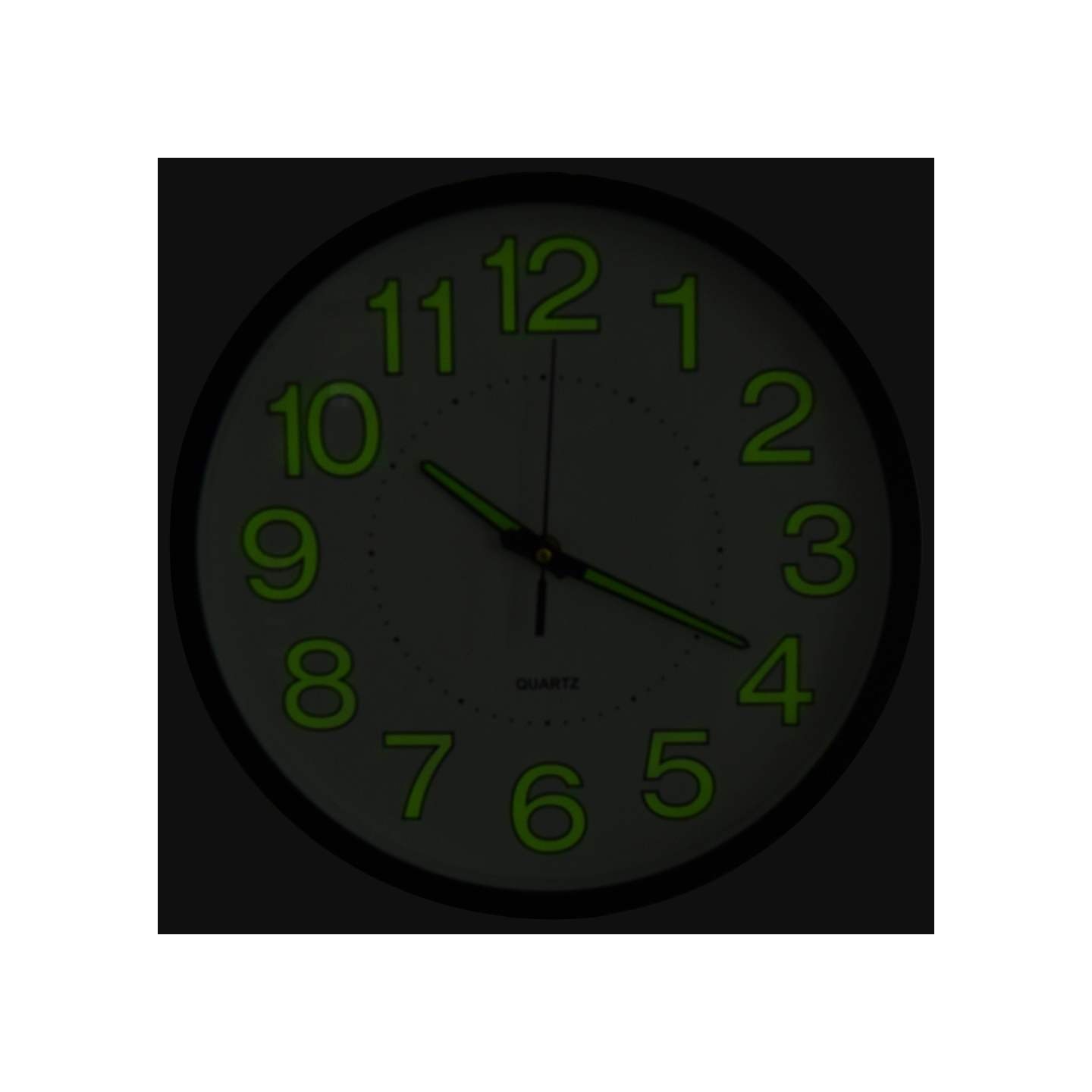 Horloge murale lumineuse Noir 30 cm